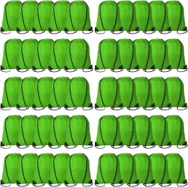60 Pieces Drawstring Backpack Bags Sports Sackpack Bulk Cinch Gym Bag for Women Men Outdoor Sports Backpack for St. Patrick's Day Gift (Green)