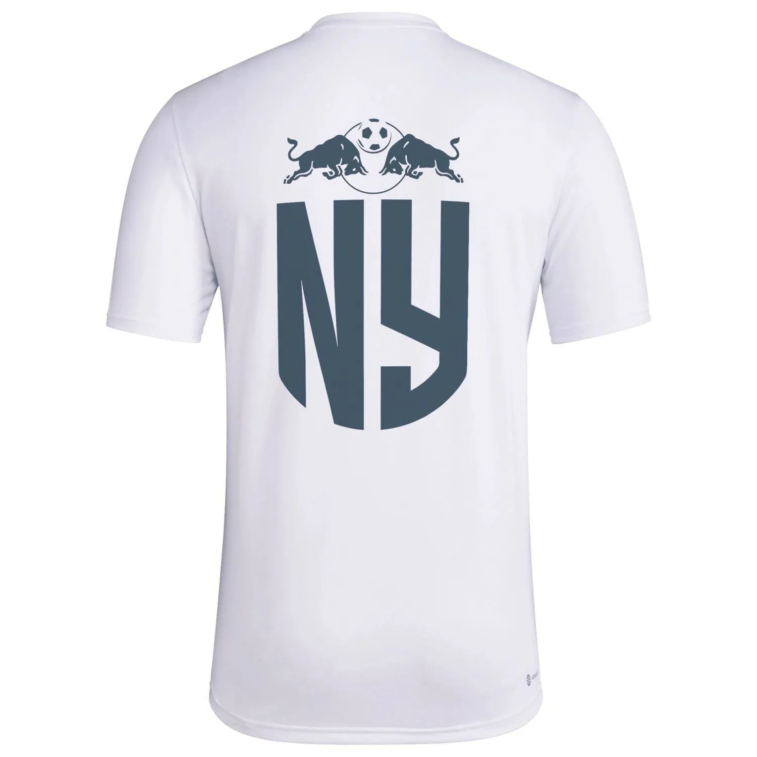 AEROREADY adidas Men's White New York Red Bulls Team Crochet T-Shirt