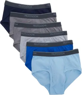 Fruit of the Loom Mens Fashion Briefs 6 pack
