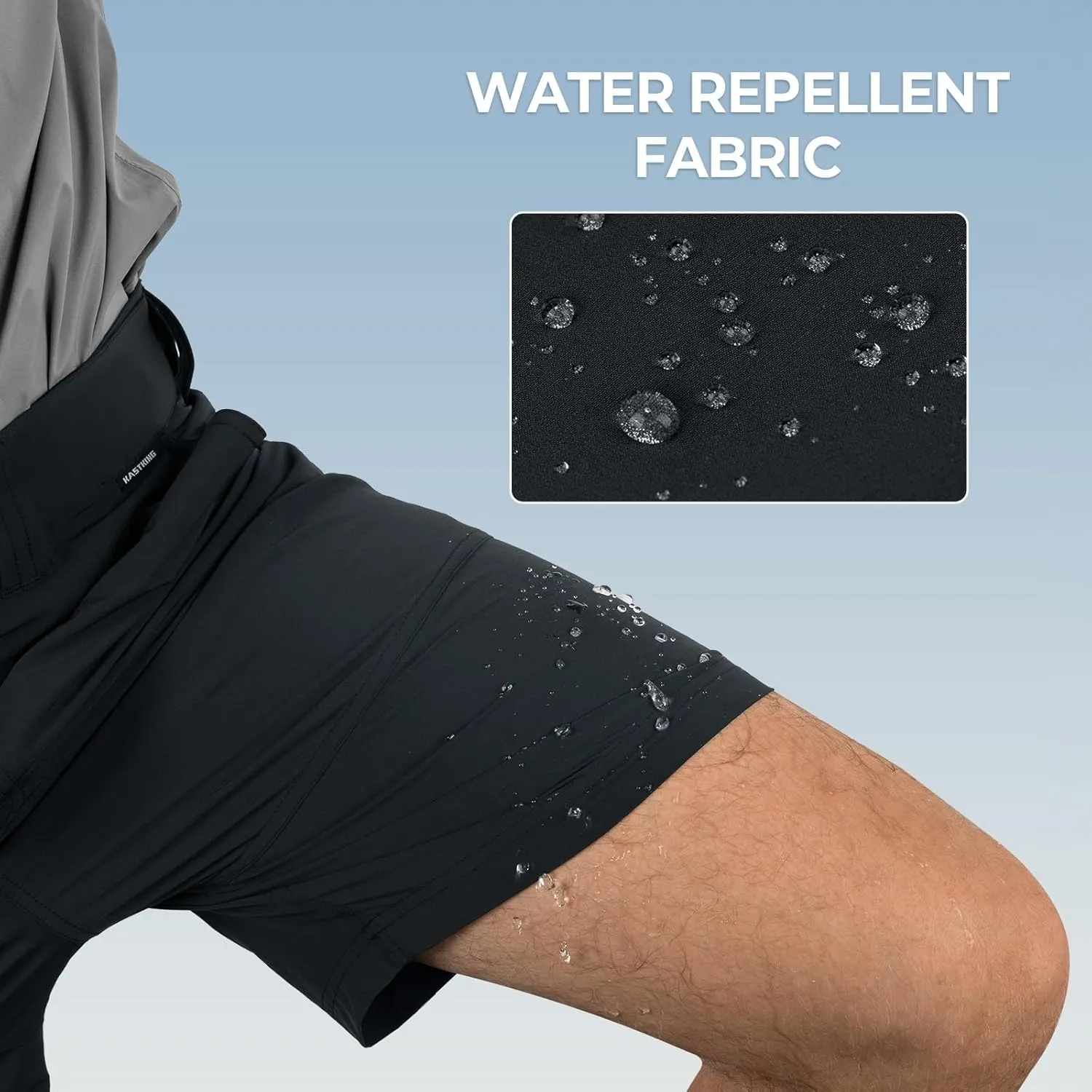 KastKing Cool Caster Men's Fishing Shorts, UPF 50  Hiking Shorts, 10.5?? and 7.5?? Available, Water Repellent, 4-Way Stretch