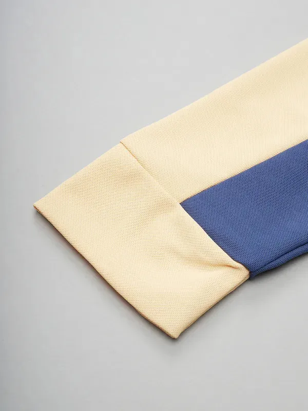 Men Colorblock Slim Fit Crew Neck T-shirt with TECHNOLITE