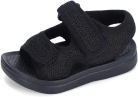 MK MATT KEELY Unisex Kids Summer Slide Sandals Baby Comfort Anti-Slip Open Toe Adjustable Walking Beach Shower Shoes for Boys Girls