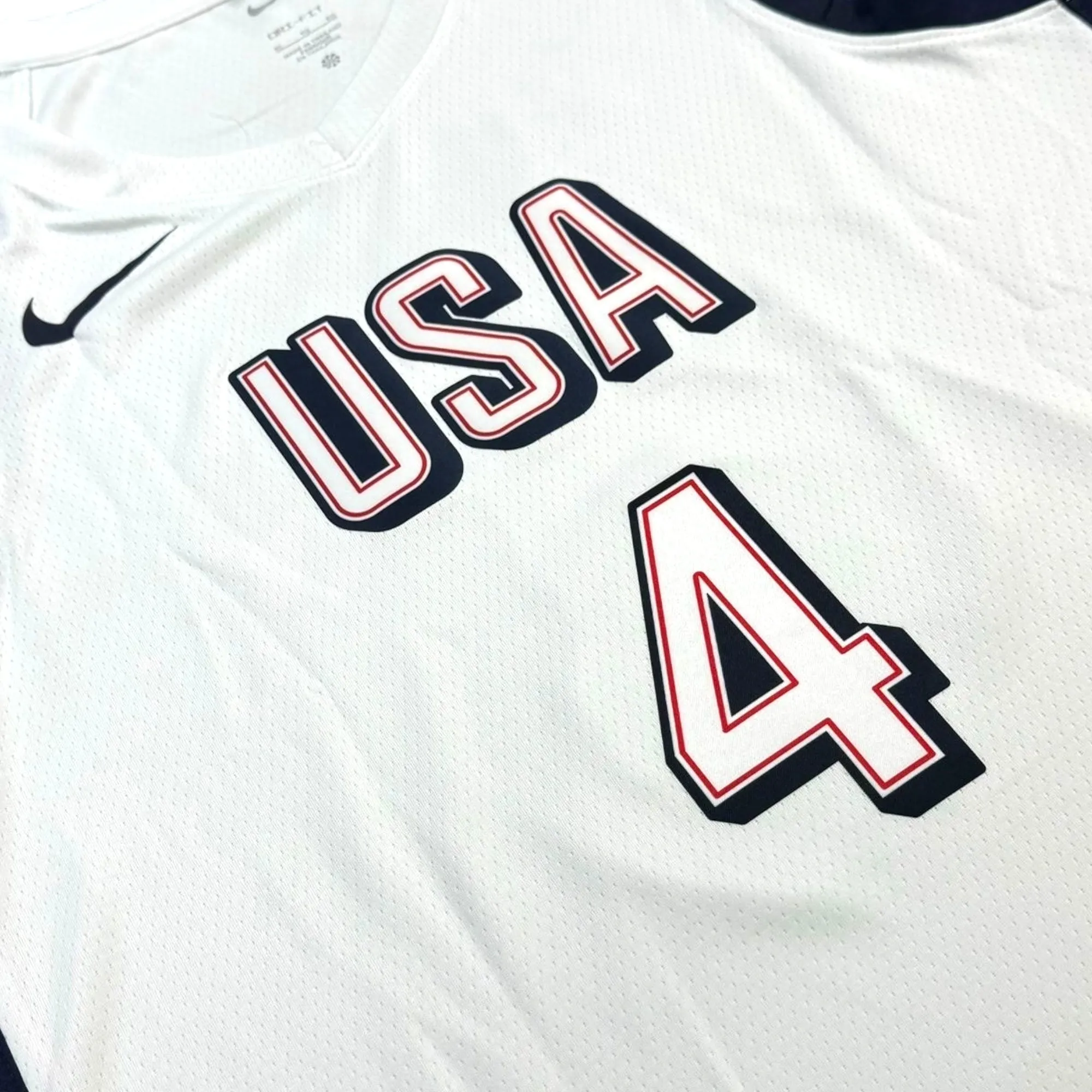 Nike 2024 Team USA Basketball Olympic Stephen Curry Swingman Jersey – White