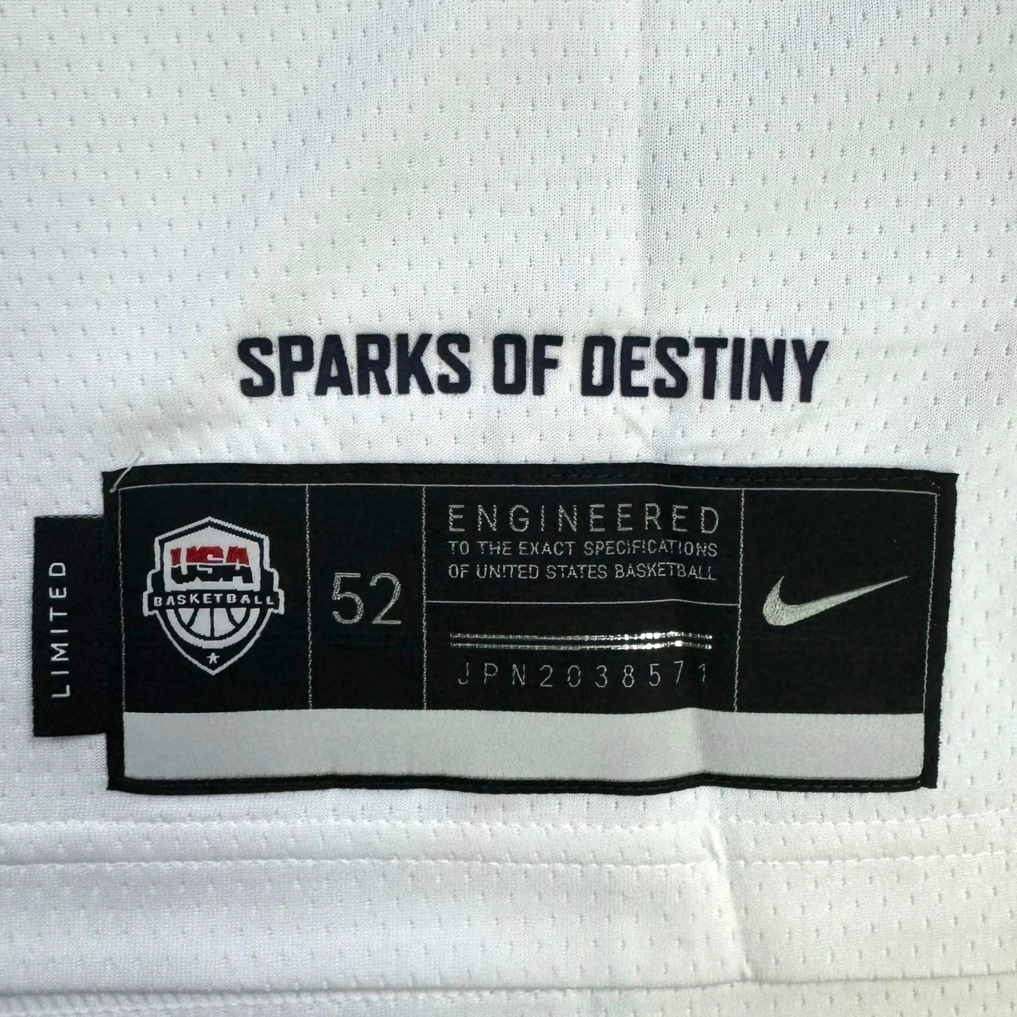 Nike 2024 Team USA Basketball Olympic Stephen Curry Swingman Jersey – White